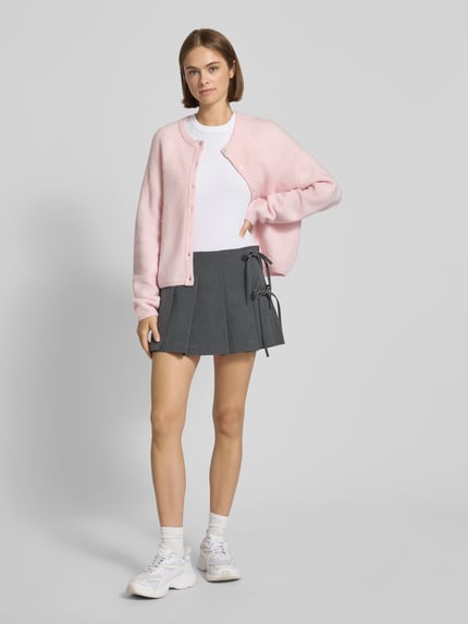 ONLY Uitlopende skort met viscose, model 'MELANIE' Antraciet gemêleerd - 1