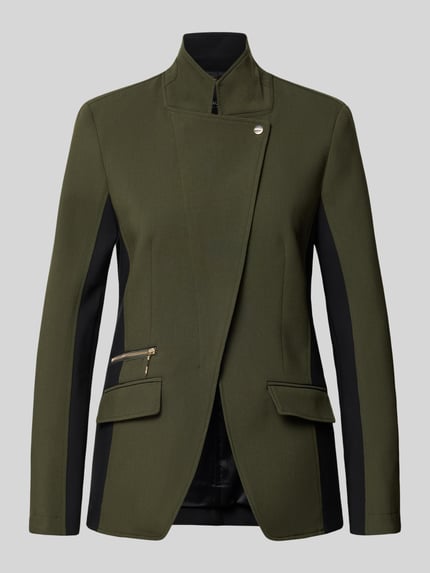 Długi żakiet o kroju slim fit z zamkiem błyskawicznym dwustronnym Shop The Look MANNEQUINE
