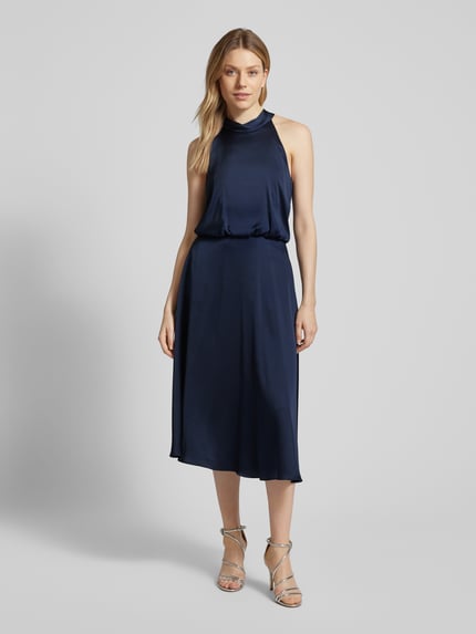 V by Vera Mont Cocktailkleid mit Neckholder Dunkelblau 4