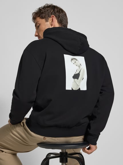 CK Calvin Klein Hoodie mit Label-Stitching Black 3