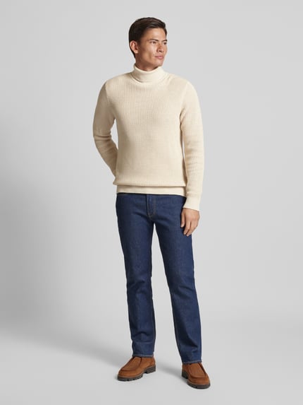 JACK & JONES Premium Coltrui met labeldetail, model 'VIGGO' Zand - 1
