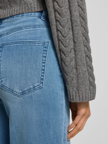 ONLY Wide Leg Jeans aus Baumwoll-Mix Modell 'JUICY-WAUW' Jeansblau 3