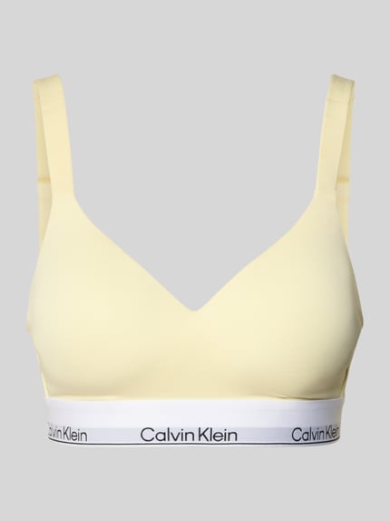 Calvin Klein Underwear Bralette aus Baumwoll-Mix Hellgelb 1
