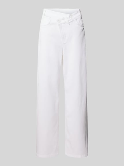 CAMBIO Regular Fit Baggy Jeans aus Lyocell-Baumwoll-Mix Weiss 2