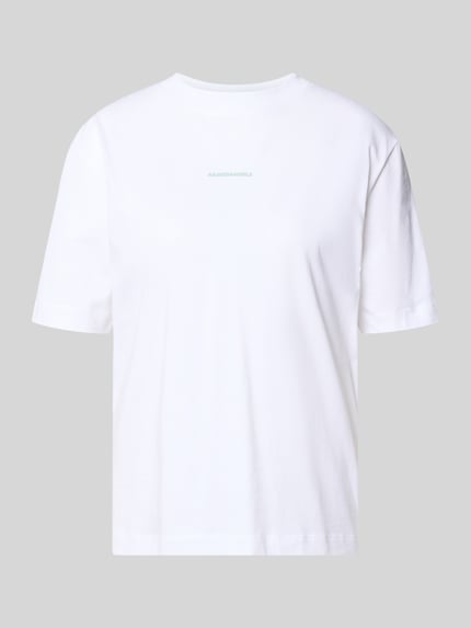 Productfoto, Regular Fit T-shirt uit puur katoen model 'TARJAA' van Armedangels, look: effen kleuren, ronde hals, korte mouw, jersey, gestikt logo, motiefprint