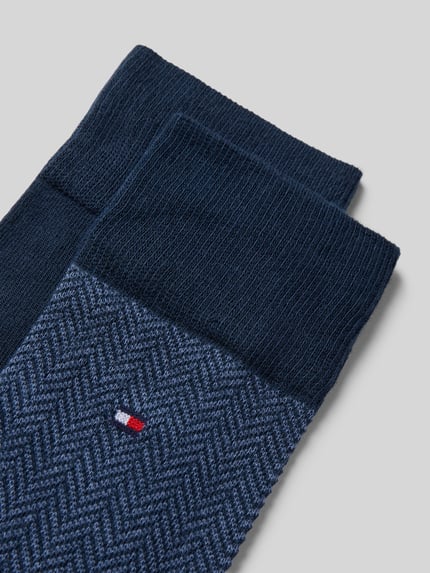 Tommy Hilfiger Strümpfe aus Baumwoll-Mix im 2er-Pack Marine 2