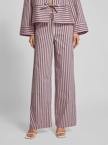 Jake*s Casual Wide Leg Stoffhose mit Eingrifftaschen Fuchsia 4