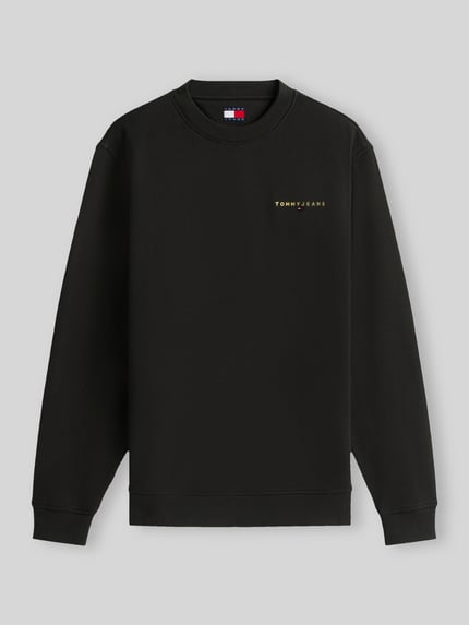 Tommy Jeans Bluza o kroju regular fit z małym napisem z logo Czarny 2