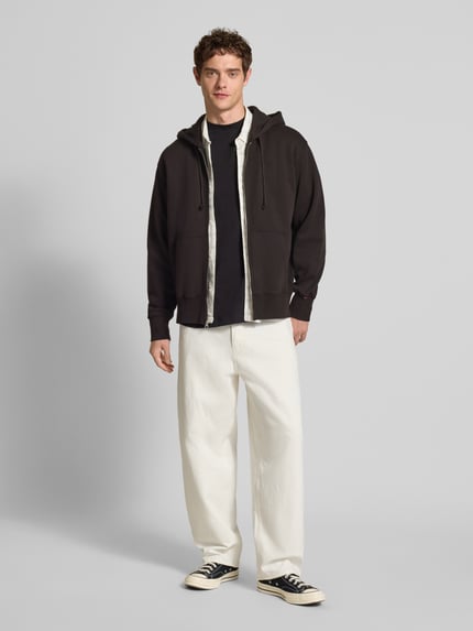 Levi's® Relaxed Fit Sweatjacke mit Label-Stitching Black 1