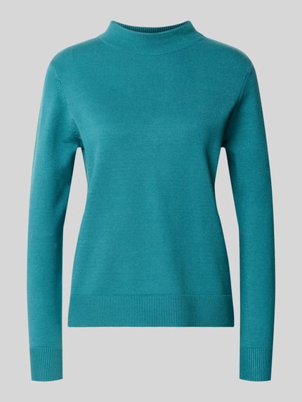 Produktfoto, türkisfarbener Regular Fit Pullover aus Viskose-Mix Modell 'NOS AUGUST' von Betty Barclay, Damen Pullover von Betty Barclay