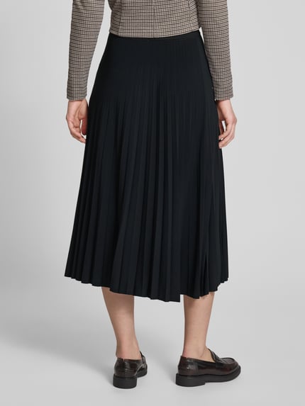 Rich & Royal Midirock mit elastischem Bund Modell 'VIELLETTE' Black 5