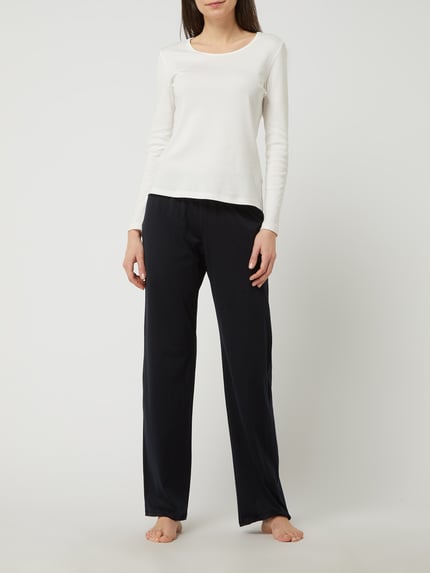 HANRO Comfortbroek van gemerceriseerd katoen, model 'Cotton Deluxe' Zwart - 1