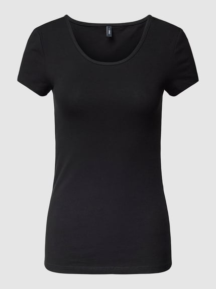 ONLY T-shirt met ronde hals, model 'LIVE LOVE' Black - 2