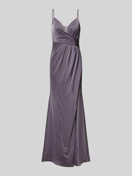 Laona Abendkleid mit Raffungen Mauve 2