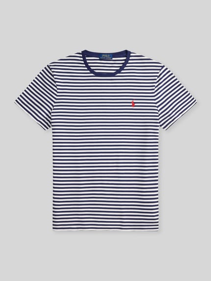 Polo Ralph Lauren Regular Fit T-Shirt aus reiner Baumwolle Marine 2