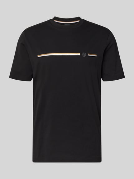 Produktfoto, Regular Fit T-Shirt aus reiner Baumwolle Modell 'C-TAUT 41' von BOSS, Optik: Unifarben, Logo-Print, Rundhals, Kurzarm, Jersey