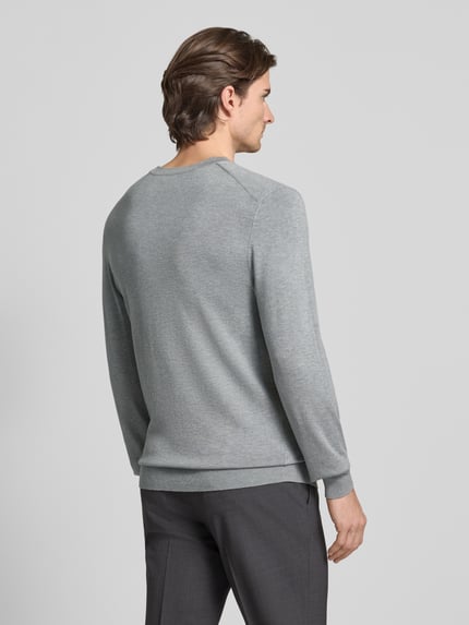 MCNEAL Strickpullover mit gerippten Abschlüssen Mittelgrau Melange 5