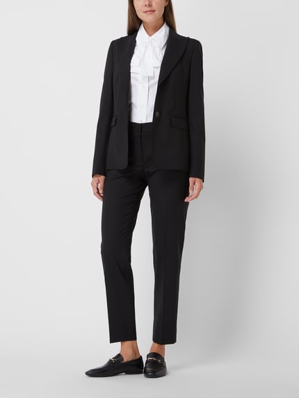 windsor. Blazer van scheerwolmix Zwart - 1