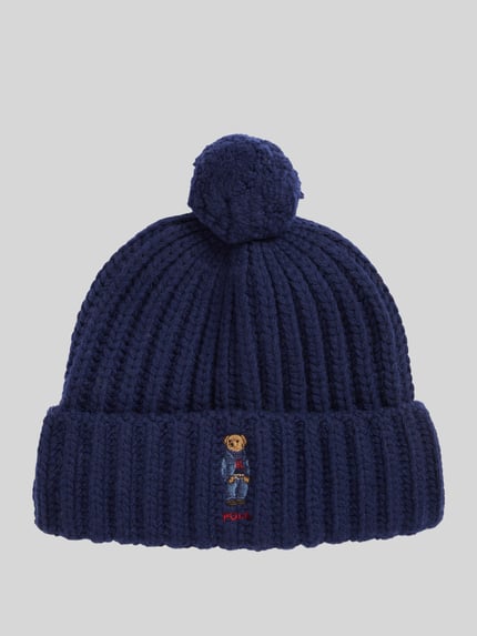 Polo Ralph Lauren Mütze aus Schurwoll-Mix Marine 1