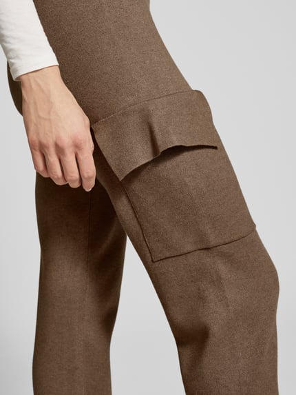VILA Stoffhose mit Cargotaschen Modell 'CASSIE' Taupe 3