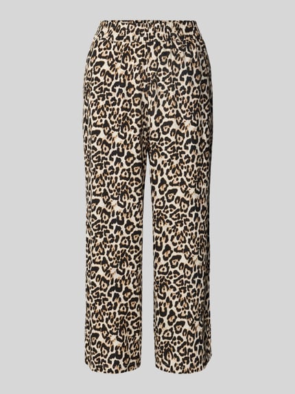 b.young Linnen broek met elastische band, model 'FALAKKA' Zwart - 2