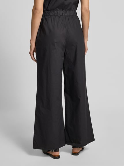 Christian Berg Woman Straight leg stoffen broek met elastische band Zwart - 5
