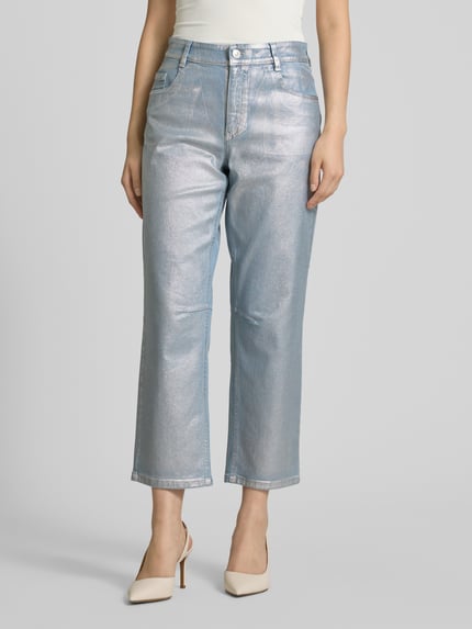 Gardeur Schimmernde Regular Fit Jeans Modell 'Darja3' Hellblau 4