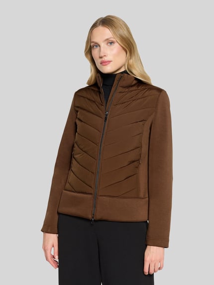 Betty Barclay Steppjacke mit Zweiwege Reißverschluss Cognac 4