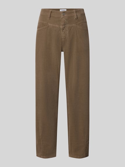 CAMBIO Barrel Fit Cordhose aus reiner Baumwolle Modell 'ELIN' Taupe 2