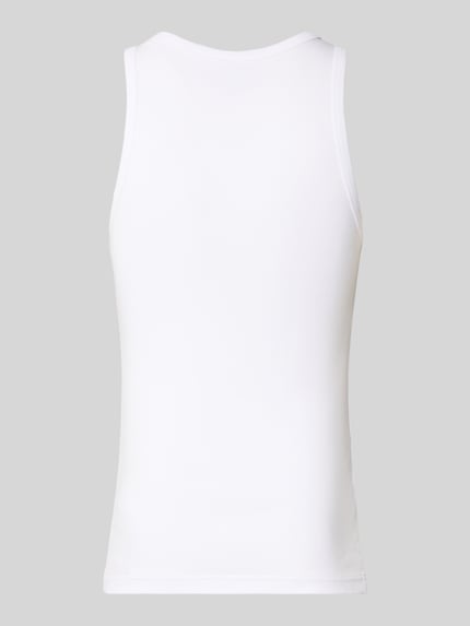 Produktfoto, Tanktop mit Rundhalsausschnitt im 2er-Pack von Polo Ralph Lauren aus reiner Baumwolle, Regular-Fit, weiß, glatte Textur, Label-Stitching