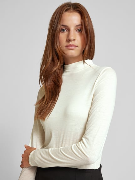 DRYKORN Longsleeve mit Turtleneck Modell 'FJOLA' Ecru 3