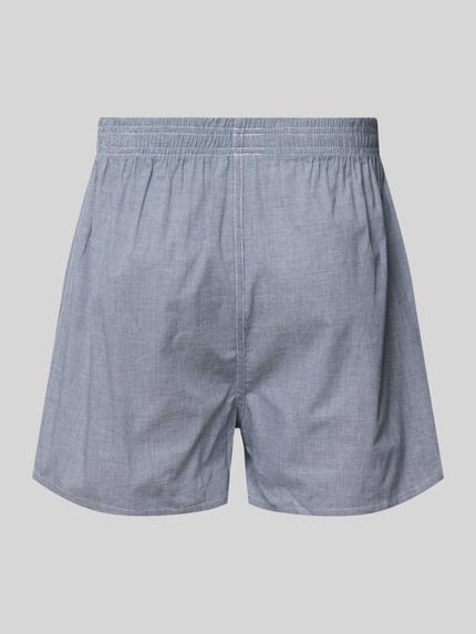 Produktfoto, Boxershorts im 6er-Pack mit Label-Patch von Phil&Co., bawełna, krój loose fit, elastyczny pas z naszywką z logo, Kieszeń wsuwana, zapięcie na guzik, Zestaw 6 par
