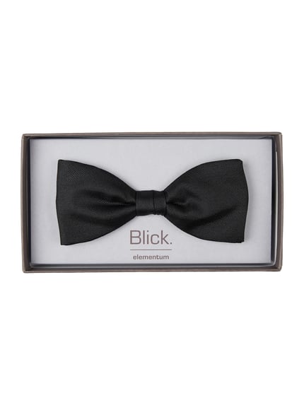 Blick Fliege aus Seide Black 3