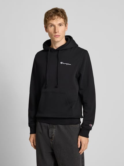 Champion Hoodie mit Label-Stitching Black 4