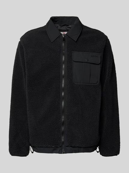 Levi's® Jack met teddybont, model 'JOONIE SHERPA' Zwart - 2