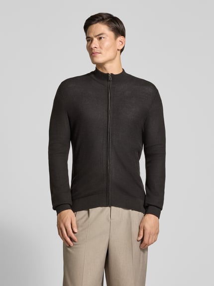 JOOP! COLLECTION Strickjacke aus Woll-Mix mit Stehkragen Black 4