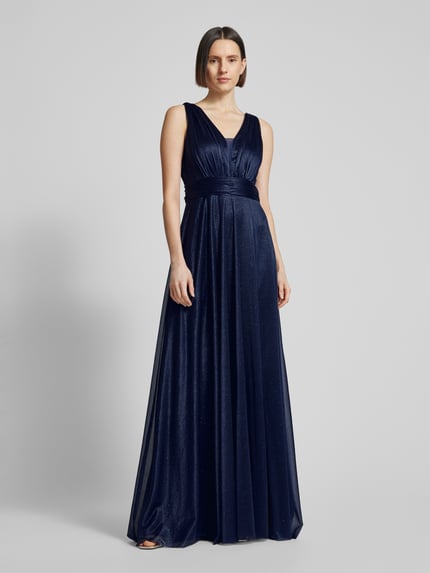 TROYDEN COLLECTION Abendkleid mit Herz-Ausschnitt Marine 4
