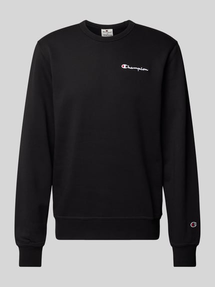 Champion Sweatshirt mit Label-Stitchings Black 2