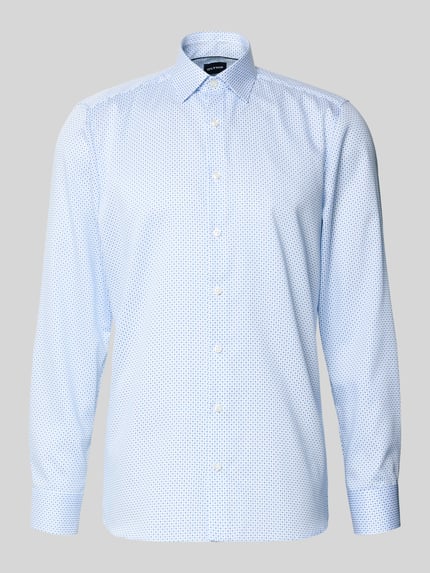OLYMP Level 5 Regular Fit Businesshemd mit Kentkragen Bleu 2