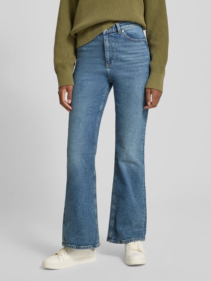 Jake*s Casual Bootcut Jeans im 5-Pocket-Design Jeansblau 4