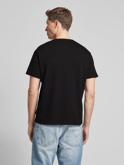 CK Calvin Klein T-Shirt mit geripptem Rundhalsausschnitt Black 5