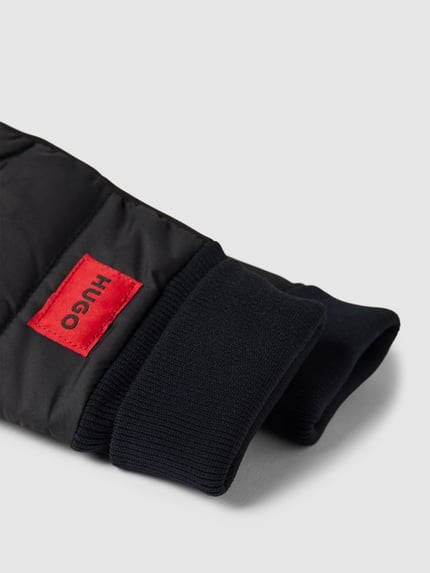 HUGO Handschuhe mit Label-Patch Modell 'Jakota' Black 2