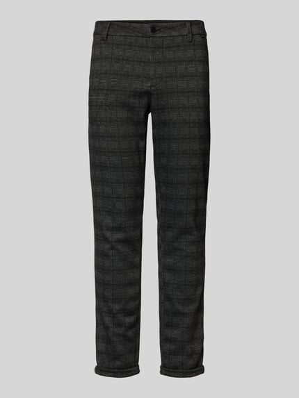 Tom Tailor Denim Slim Fit Chino aus Jersey mit fixierten, gekrempelten Beinabschlüssen BLACK 2