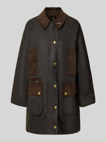 Barbour Regular Fit Funktionsjacke aus reiner gewachster Baumwolle Oliv 1