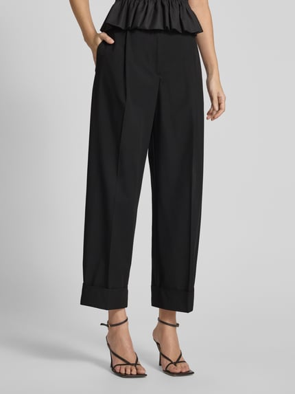 Jake*s Collection Straight Leg Anzughose mit Bundfalten Black 4