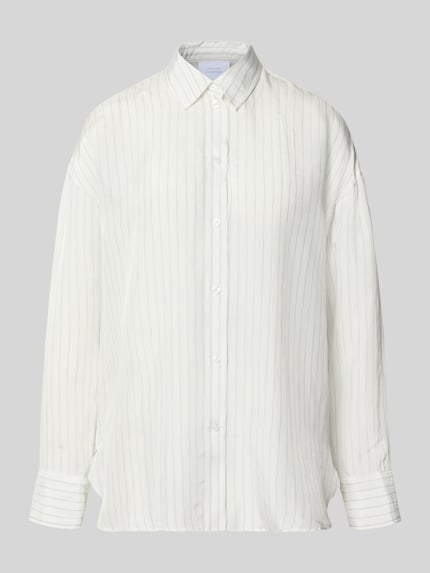 Gestreifte Bluse aus Viskose - curated by Viky Rader Shop The Look MANNEQUINE