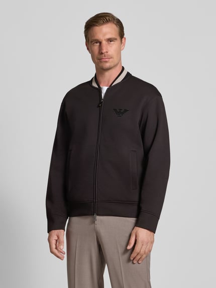Emporio Armani Sweatjacke mit Zweiwege-Reißverschluss Black 4
