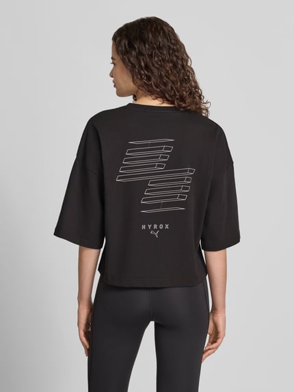PUMA t-shirt o kroju relaxed fit z czystej bawełny Czarny 5