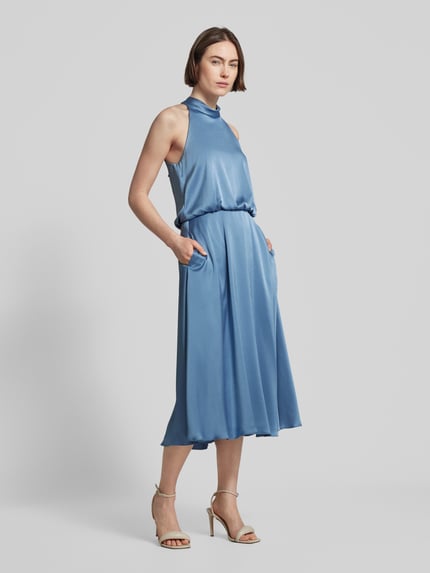 V by Vera Mont Cocktailkleid mit Neckholder Hellblau 1