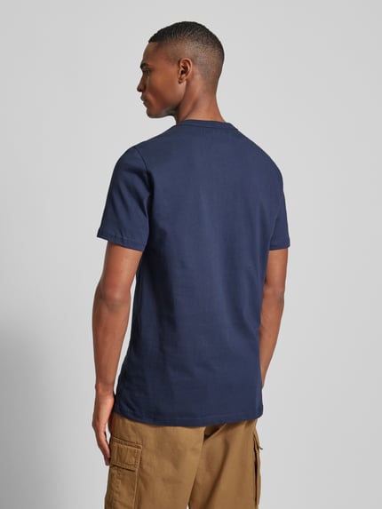 Anerkjendt T-Shirt mit Label-Detail Modell 'AKROD' Dunkelblau 5